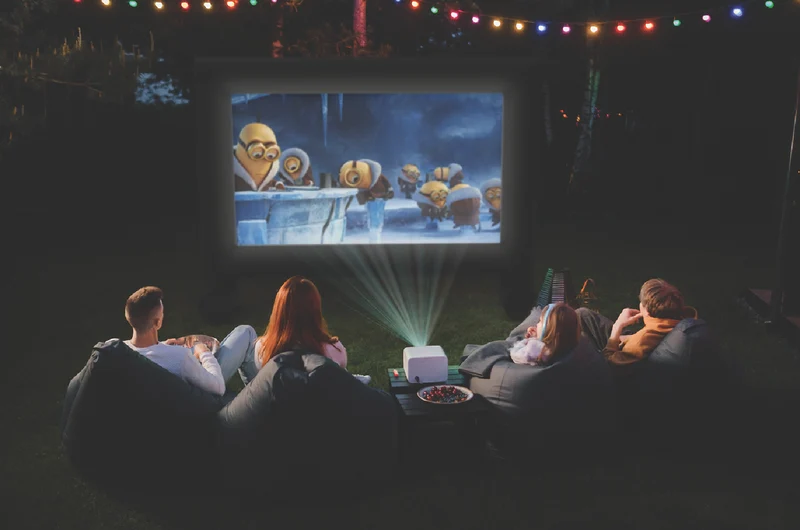 Laser 1080P Cinema Projector Outdoor Bundle 2024