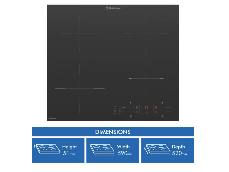 Westinghouse Powerlite 60cm Induction Cooktop