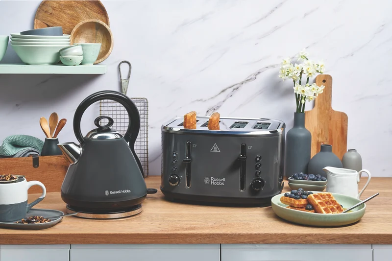 Russell Hobbs Legacy 4 Slice Toaster - Charcoal