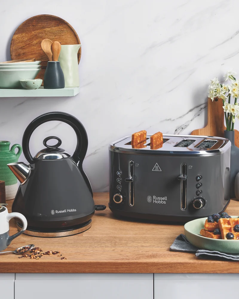 Russell Hobbs Legacy 4 Slice Toaster - Charcoal