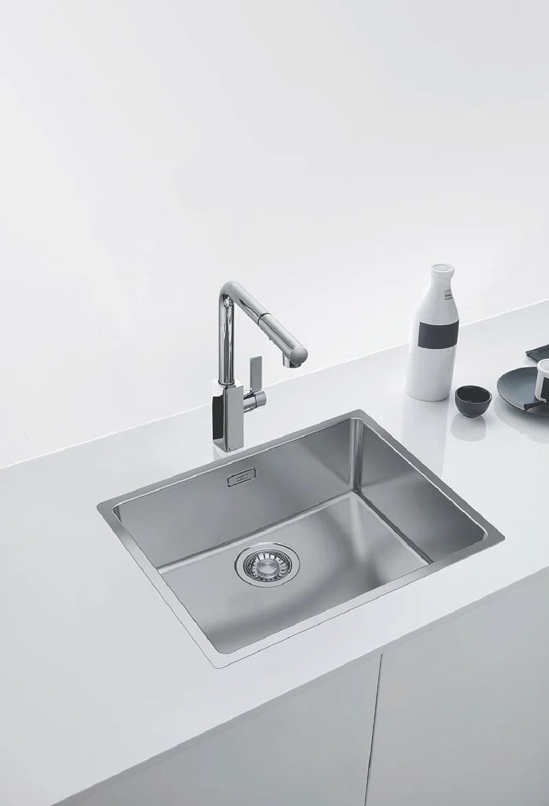 Franke Maris Single 500mm Bowl 3 Way Install Stainless Steel Sink HOF, WWK, FASTFIX, BOXED