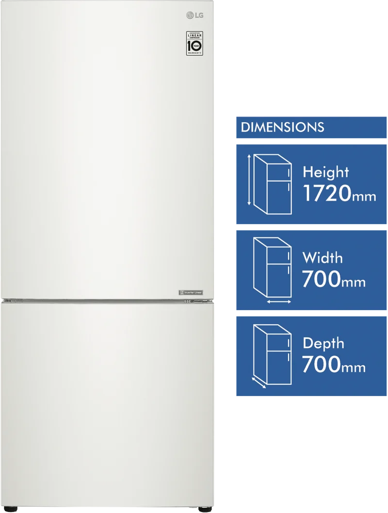 LG 420L Bottom Mount Refrigerator