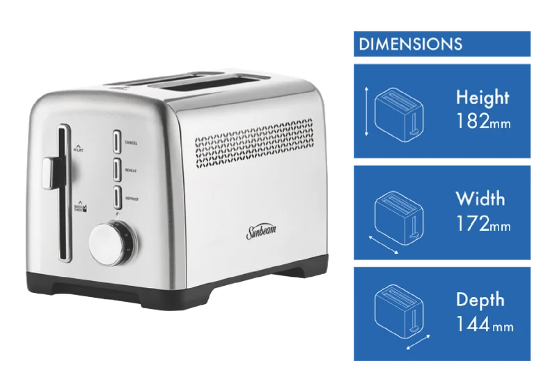 Sunbeam Fresh Start 2 Slice Toaster