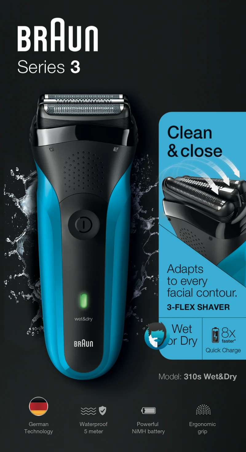Braun Rechargeable Wet&Dry Electric Shaver