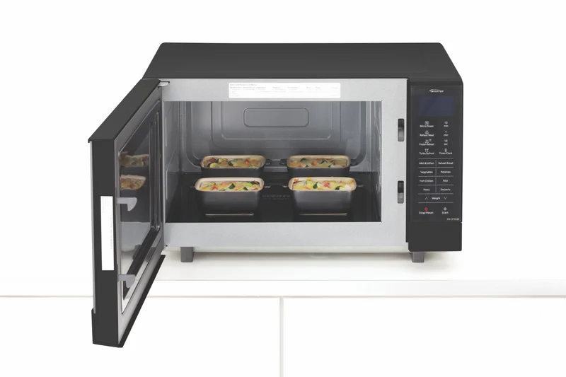 Panasonic 27L 1000W Flatbed Microwave Black