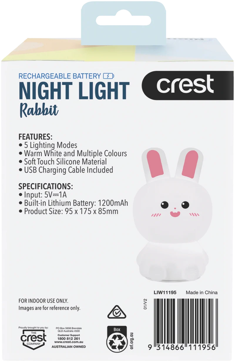 Crest Kids Rabbit Night Light