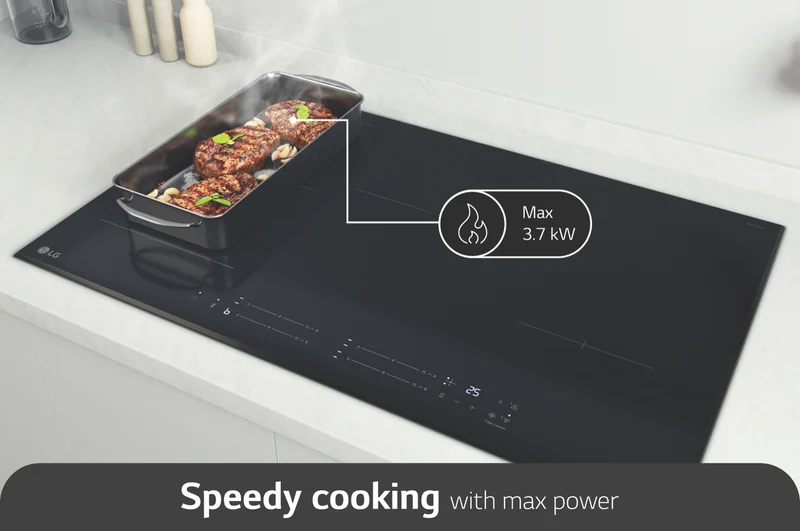 LG 80cm Induction Cooktop 4 Cook Zones, 1 Flex