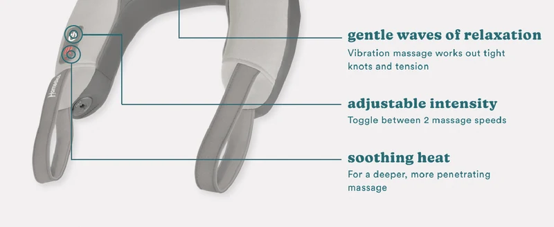 Homedics Vibration Neck Massager With Heat Grey
