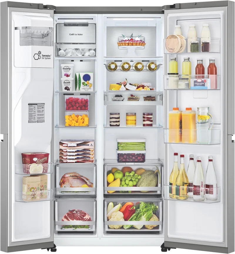 LG 635L Side By Side Refrigerator