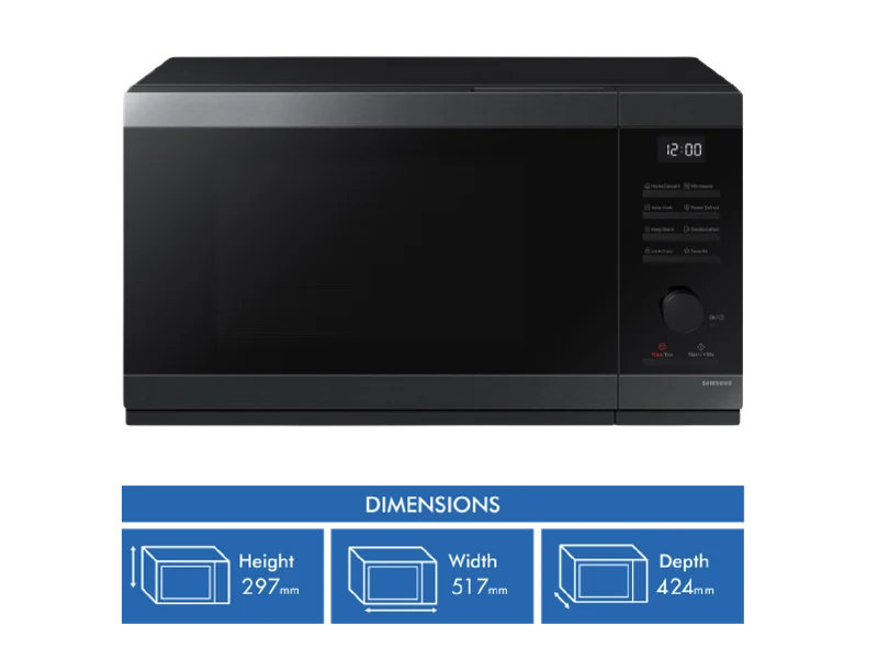 Samsung 32L 1000W Microwave Black Stainless Steel