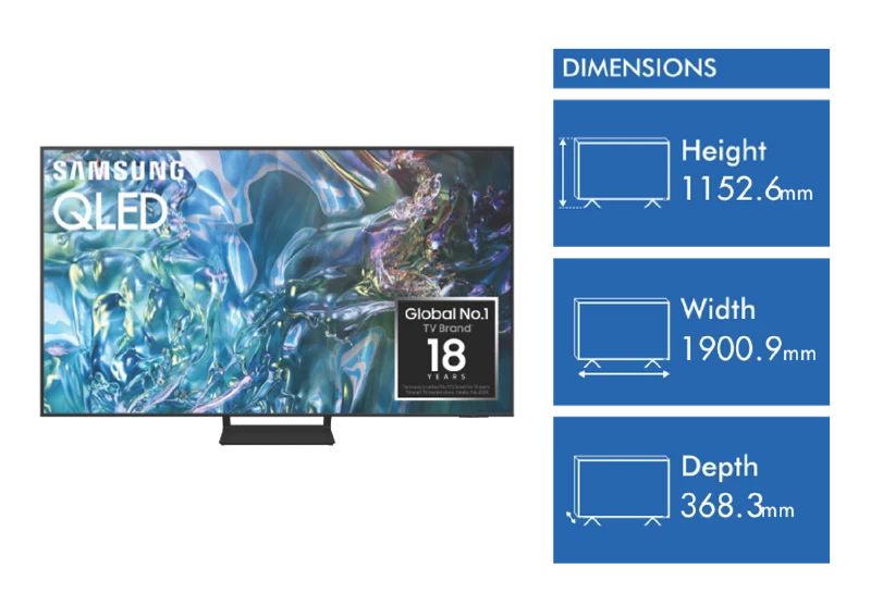 Samsung 85" Q60D 4K QLED Smart TV 24