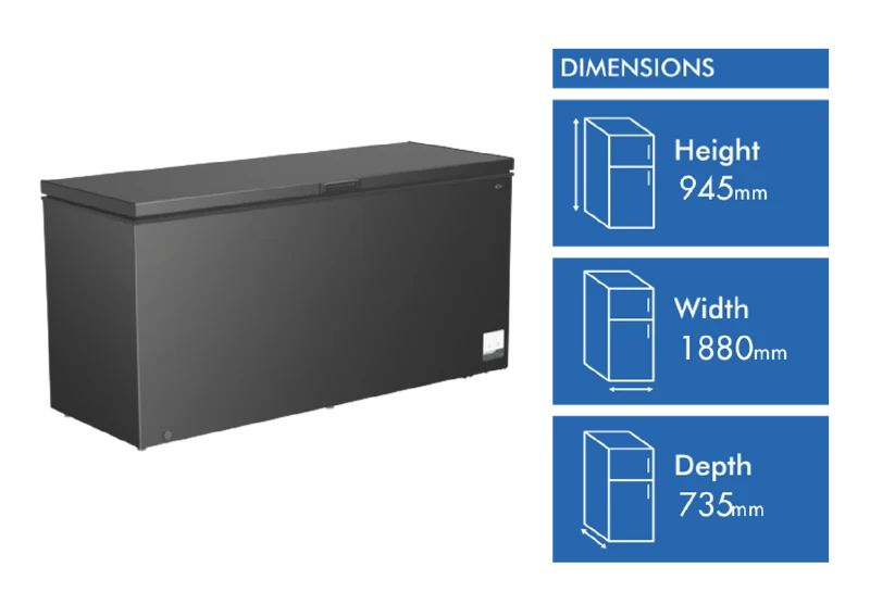 CHiQ 700L Hybrid Chest Freezer
