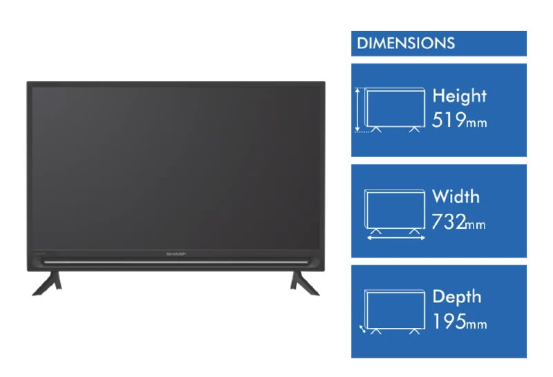 Sharp 32" HD Google TV 23