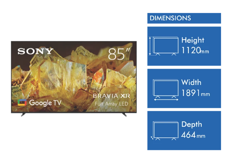 Sony 85" X90L 4K BRAVIA XR Full Array LED Google TV 23