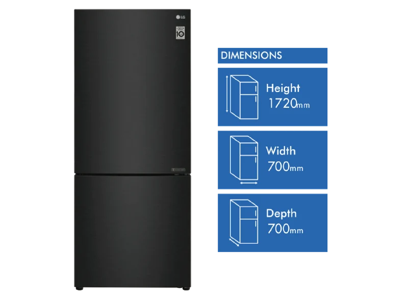 LG 420L Bottom Mount Refrigerator