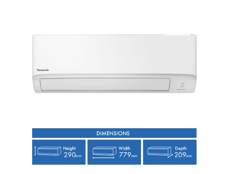 Panasonic C5.0kW H6.0kW Reverse Cycle Split System and Air Purifier