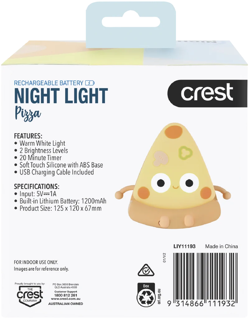 Crest Kids Pizza Night Light