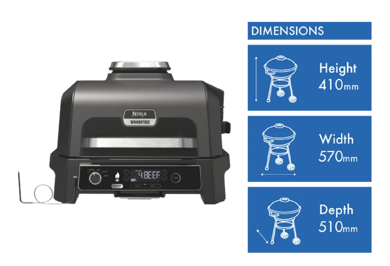Ninja Woodfire Pro XL Electric BBQ Grill & Smoker