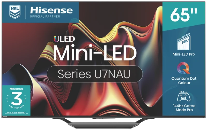 Hisense 65" U7NAU 4K Mini-LED QLED Smart TV 24