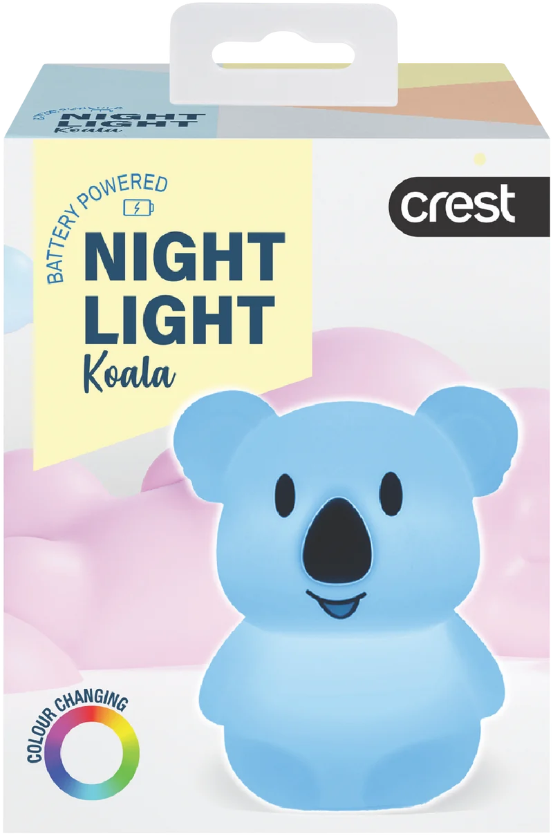 Crest Kids Multi-Coloured Rechargeable Night Light Koala