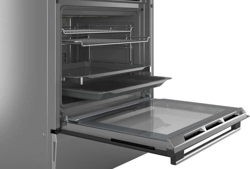 Bosch Series 6 Induction Freestanding Cooker, Stainless Steel