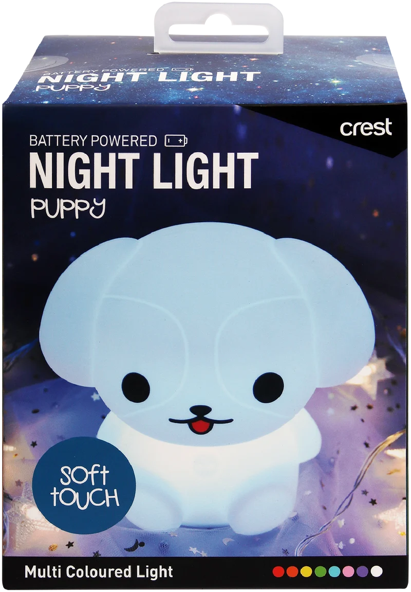 Crest Kids Multi-Coloured Rechargeable Night Light Puppy