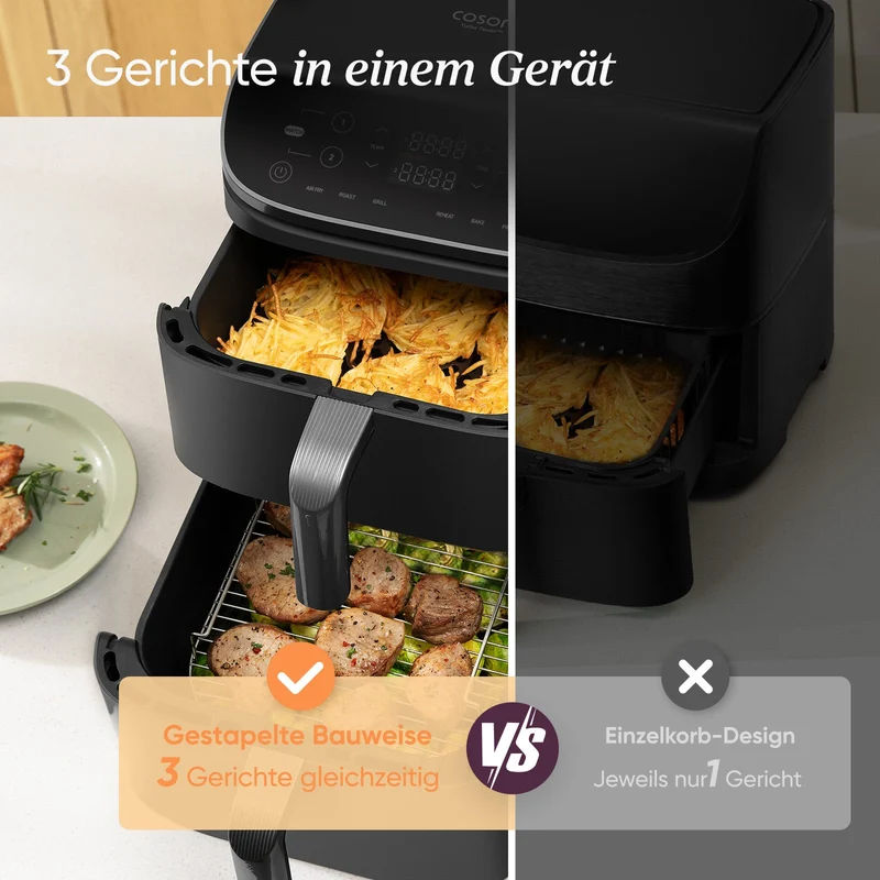 COSORI Turbo Tower™ 10,8-Liter Heißluftfritteuse Standard