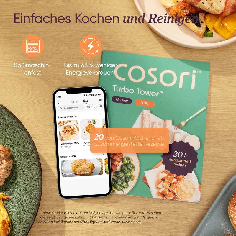 COSORI Turbo Tower™ 10,8-Liter Heißluftfritteuse Standard