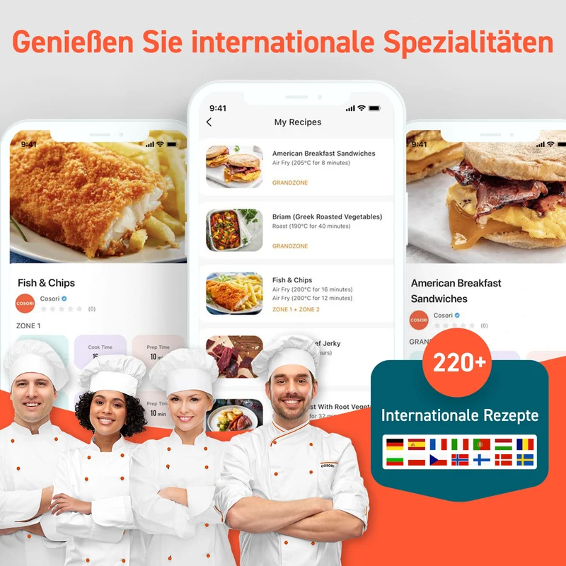 COSORI Dual Blaze Twinfry™ 10-Litre Heißluftfritteuse-Gold