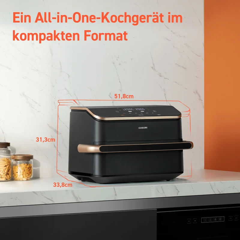 COSORI Dual Blaze Twinfry™ 10-Litre Heißluftfritteuse-Gold