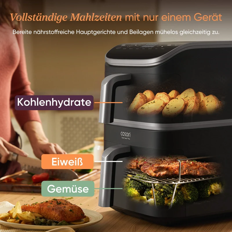 COSORI Turbo Tower™ 10,8-Liter Heißluftfritteuse Pro