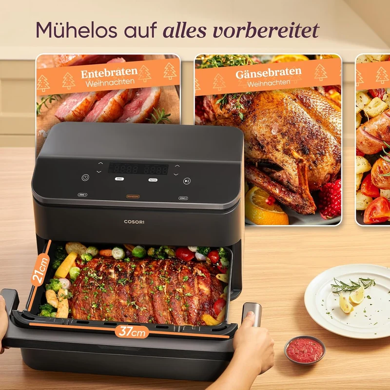 COSORI Dual Blaze Twinfry™ 10-Litre Heißluftfritteuse