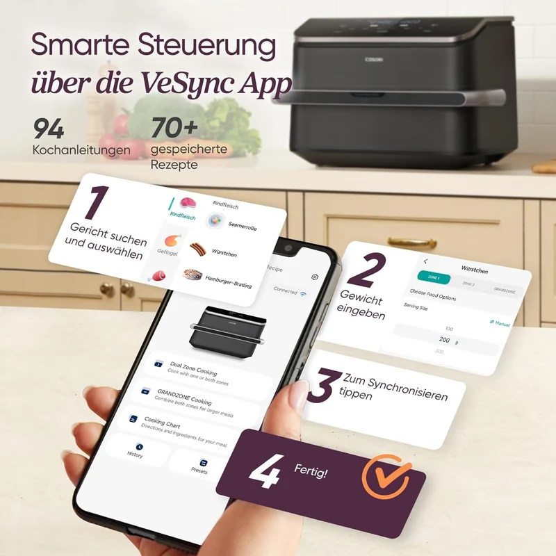 COSORI Dual Blaze Twinfry™ 10-Litre Heißluftfritteuse