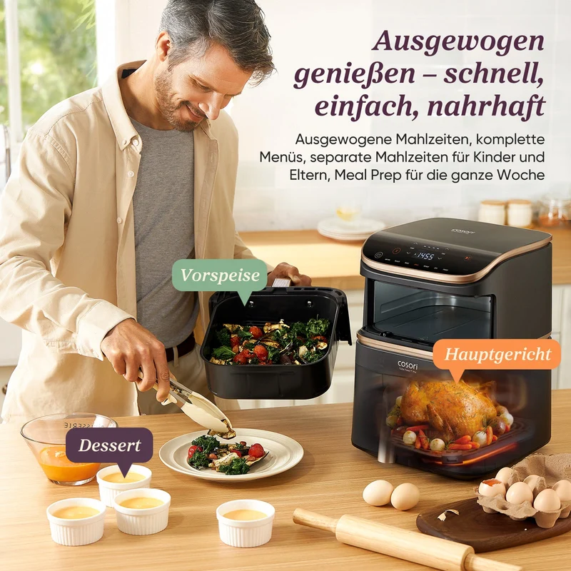 COSORI Turbo Tower™ 10,8-Liter Heißluftfritteuse Pro Smart