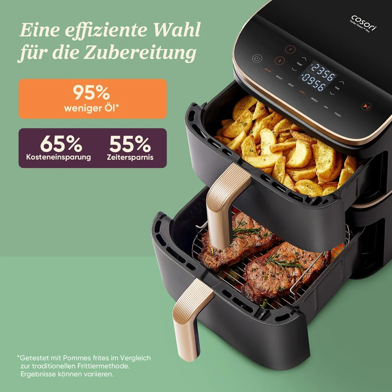 COSORI Turbo Tower™ 10,8-Liter Heißluftfritteuse Pro Smart