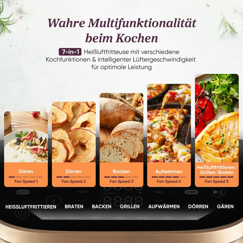 COSORI Turbo Tower™ 10,8-Liter Heißluftfritteuse Pro Smart