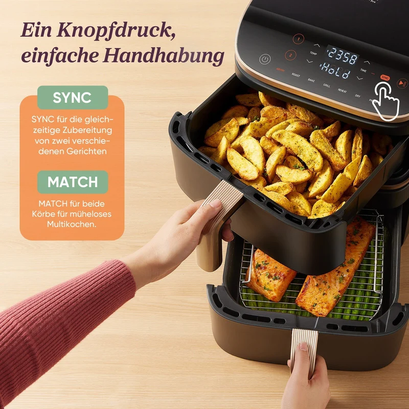 COSORI Turbo Tower™ 10,8-Liter Heißluftfritteuse Pro Smart