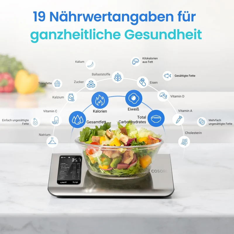 COSORI CNS-R101S Smarte Ernährungswaage
