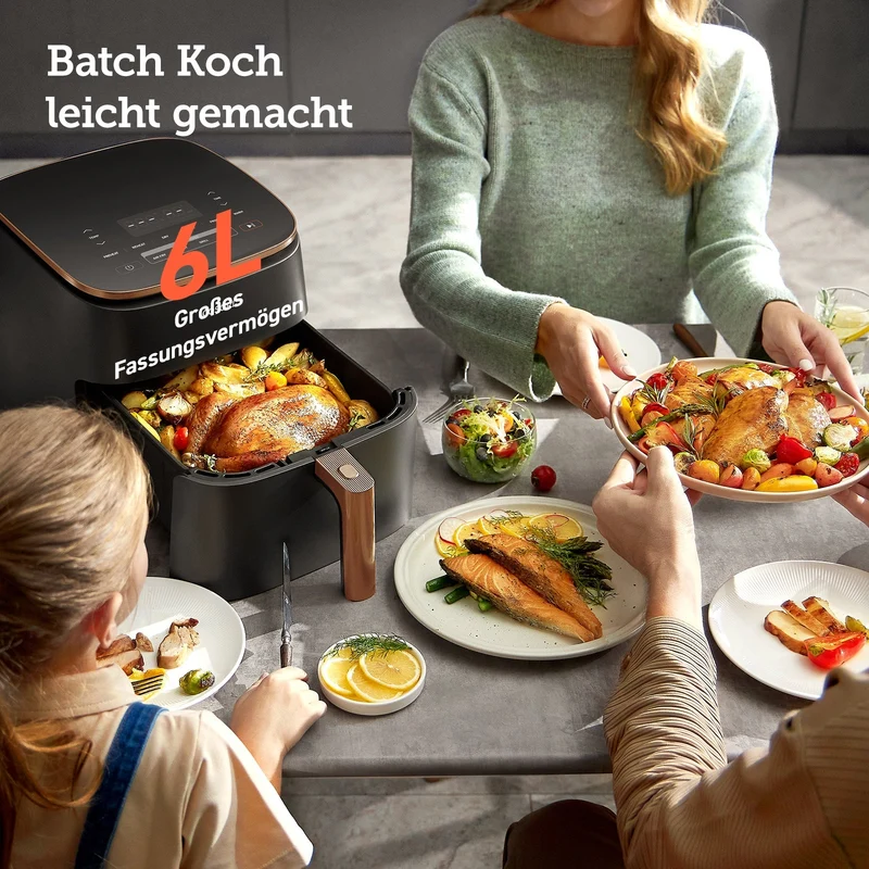 COSORI TurboBlaze™ 6.0-Liter Heißluftfritteuse mit DC Motor & Zubehör
