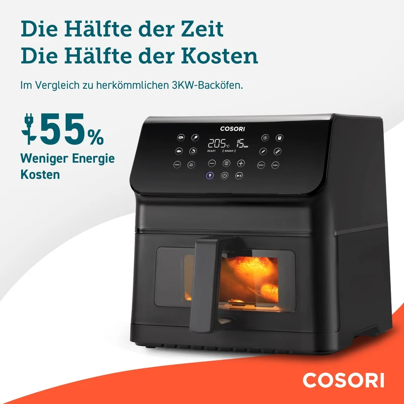 COSORI Clear Blaze 6,2 Liter Heißluftfritteuse