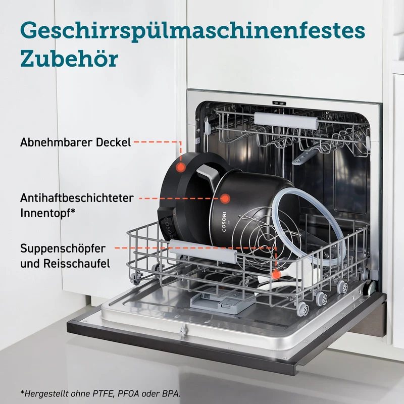 COSORI 5,7 L Schnellkochtopf, Schwarz