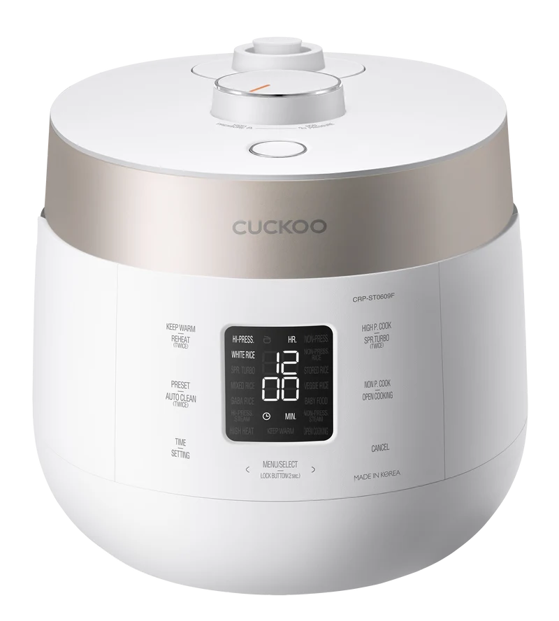 CRP-ST0609F Matt Weiß / TWIN PRESSURE (Digitaler Dampfdruck) Reiskocher | CRP-ST0609F Matt White / TWIN PRESSURE Rice Cooker