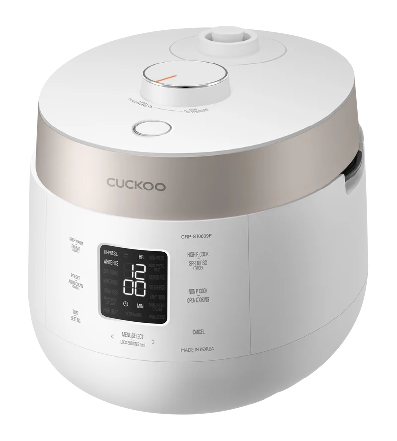 CRP-ST0609F Matt Weiß / TWIN PRESSURE (Digitaler Dampfdruck) Reiskocher | CRP-ST0609F Matt White / TWIN PRESSURE Rice Cooker