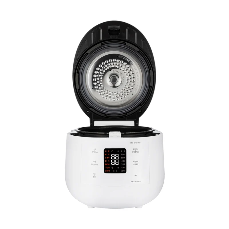CRP-ST0609F Matt Weiß / TWIN PRESSURE (Digitaler Dampfdruck) Reiskocher | CRP-ST0609F Matt White / TWIN PRESSURE Rice Cooker
