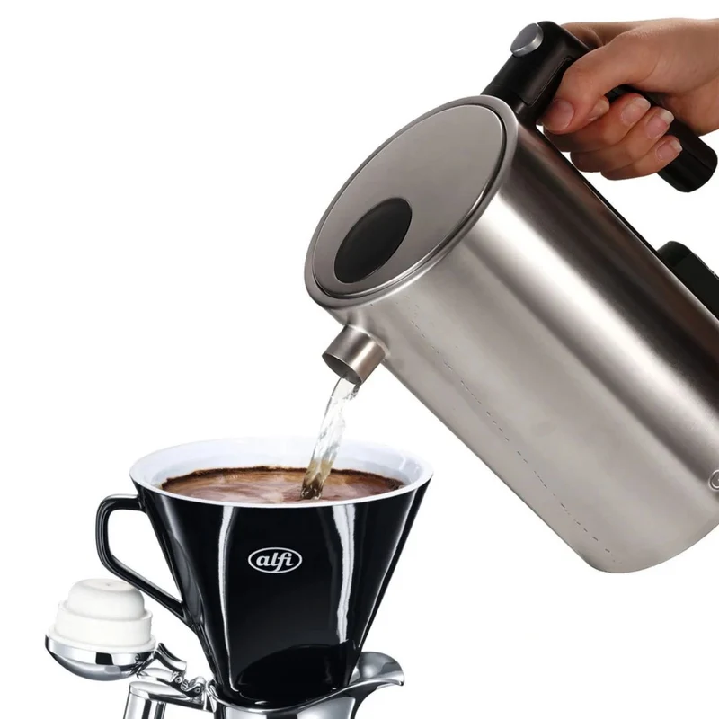 Graef Wasserkocher | 1,2 Liter mit Temperaturwahl, Filterkaffee-Funktion und doppelwandigem Edelstahlgehäuse