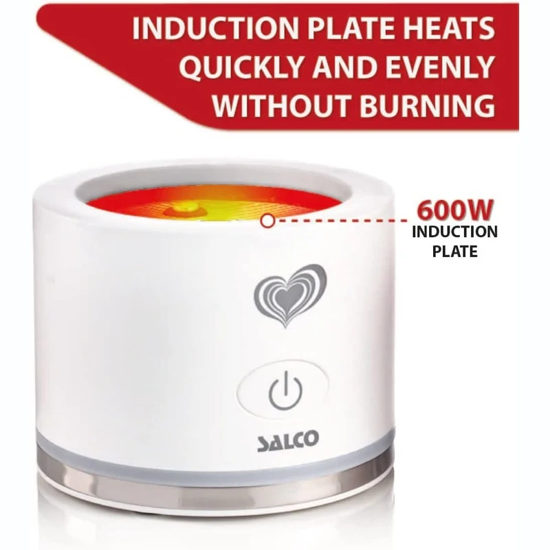 Salco Milchaufschäumer | Elektrischer Milchaufschäumer und Erhitzer für heiße und kalte Milch
