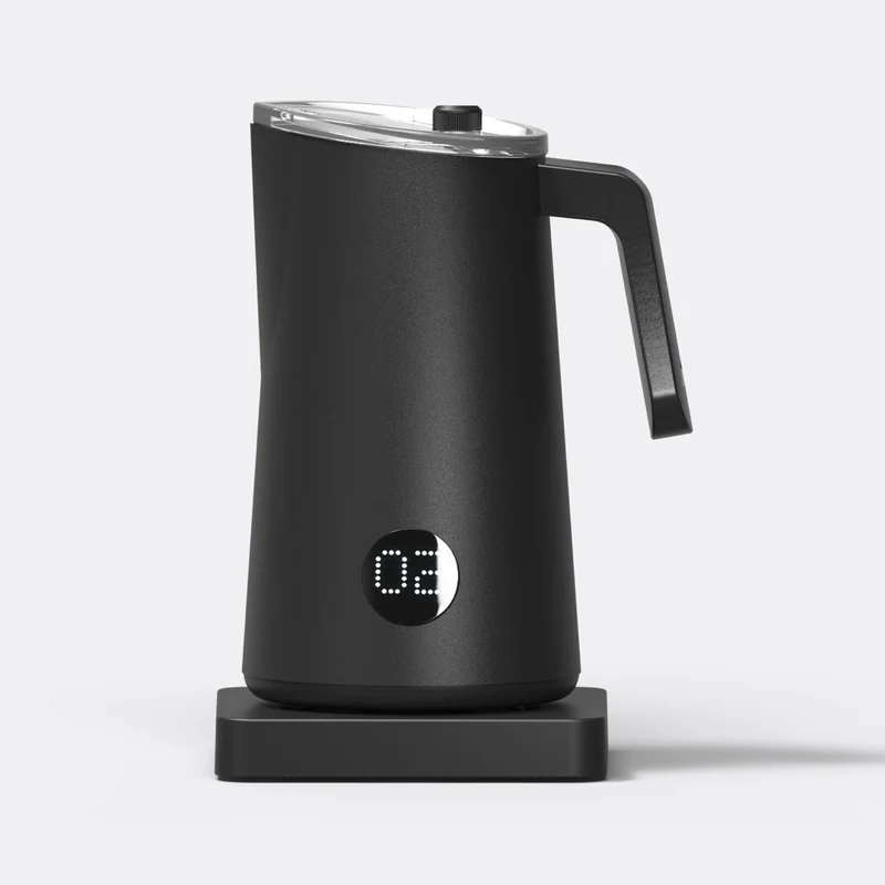 Elektrischer Milchaufschäumer | Automatischer Mikrofoam-Maker mit 3 Durchflussreglern für Kuhmilch und Pflanzendrinks