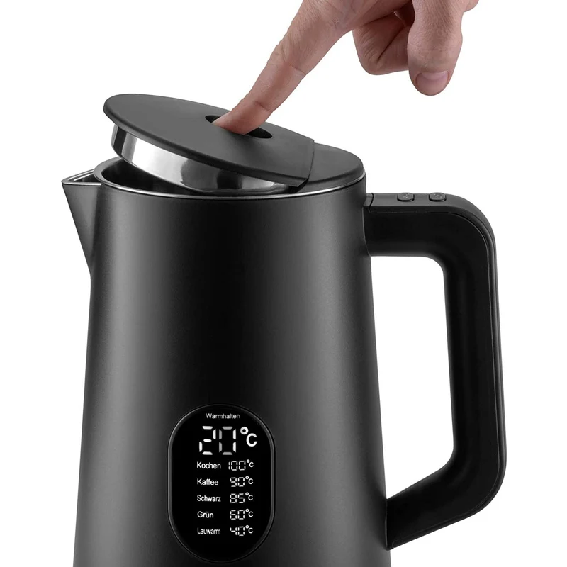 Wasserkocher | Elektrischer Wasserkocher 1,5 Liter mit Temperaturwahl
