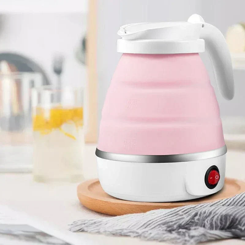 Faltbarer Wasserkocher | Kompakter 0,6-Liter-Reisewasserkocher mit Temperaturregelung und 850 W