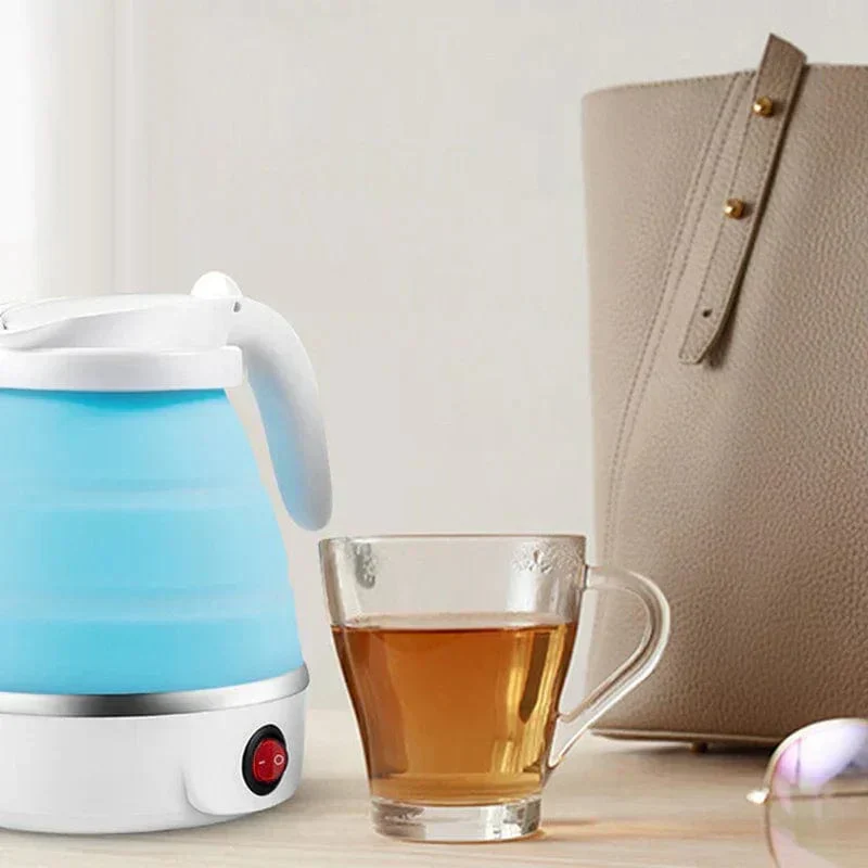 Faltbarer Wasserkocher | Kompakter 0,6-Liter-Reisewasserkocher mit Temperaturregelung und 850 W